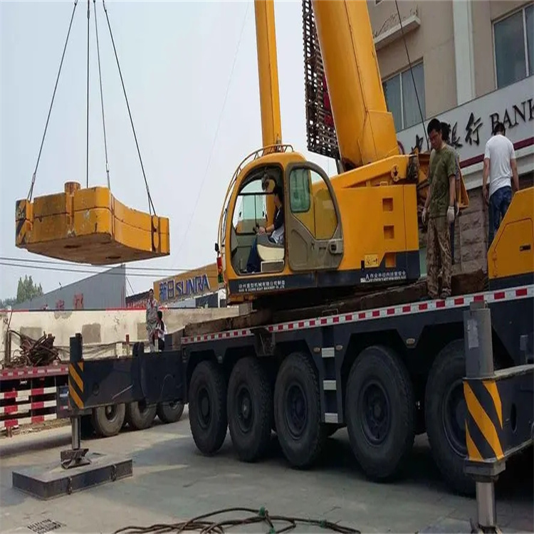 三伏潭镇当地吊车出租|机器吊装|75吨|工厂搬迁服务